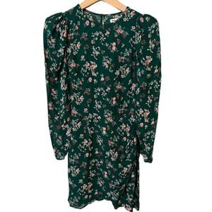 REFORMATION Juni gathered floral-print crepe mini dress Size 2